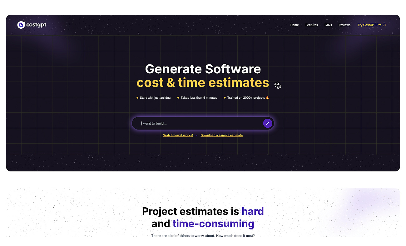 CostGPT screenshot