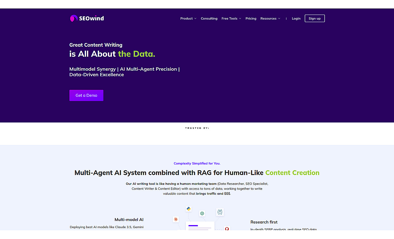 SEOwind screenshot
