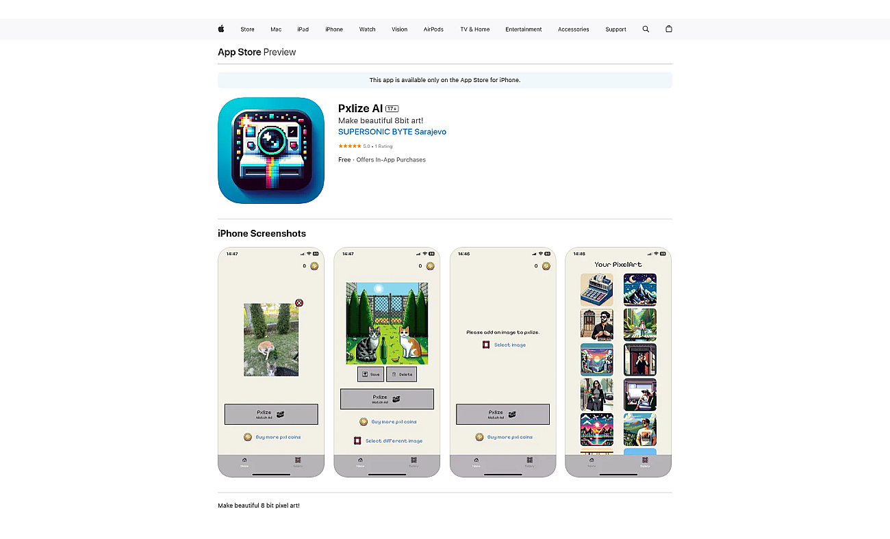 Pxlize AI screenshot