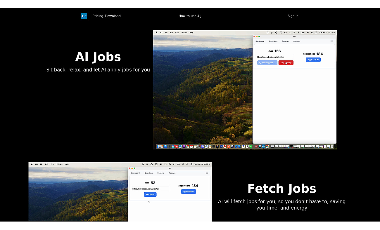 AlgoJobs screenshot