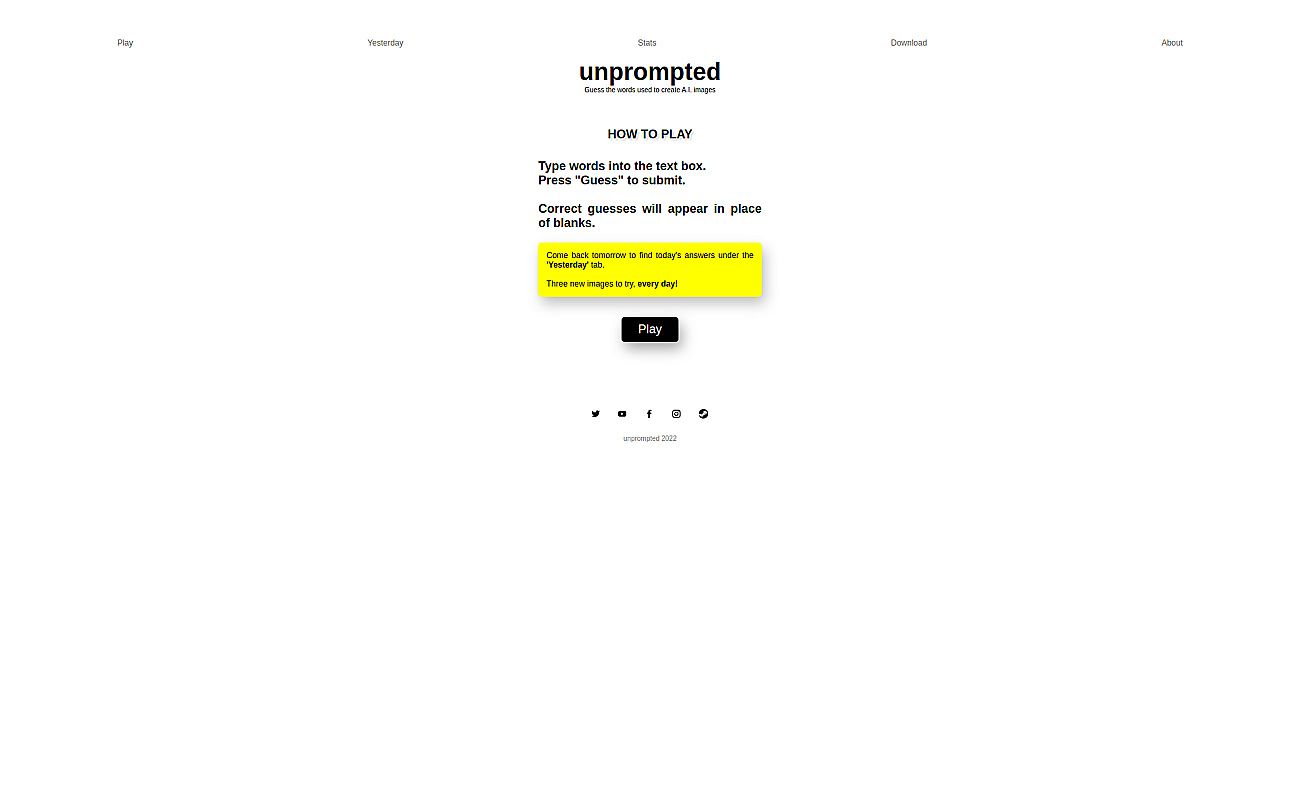 Unpromptedgame screenshot