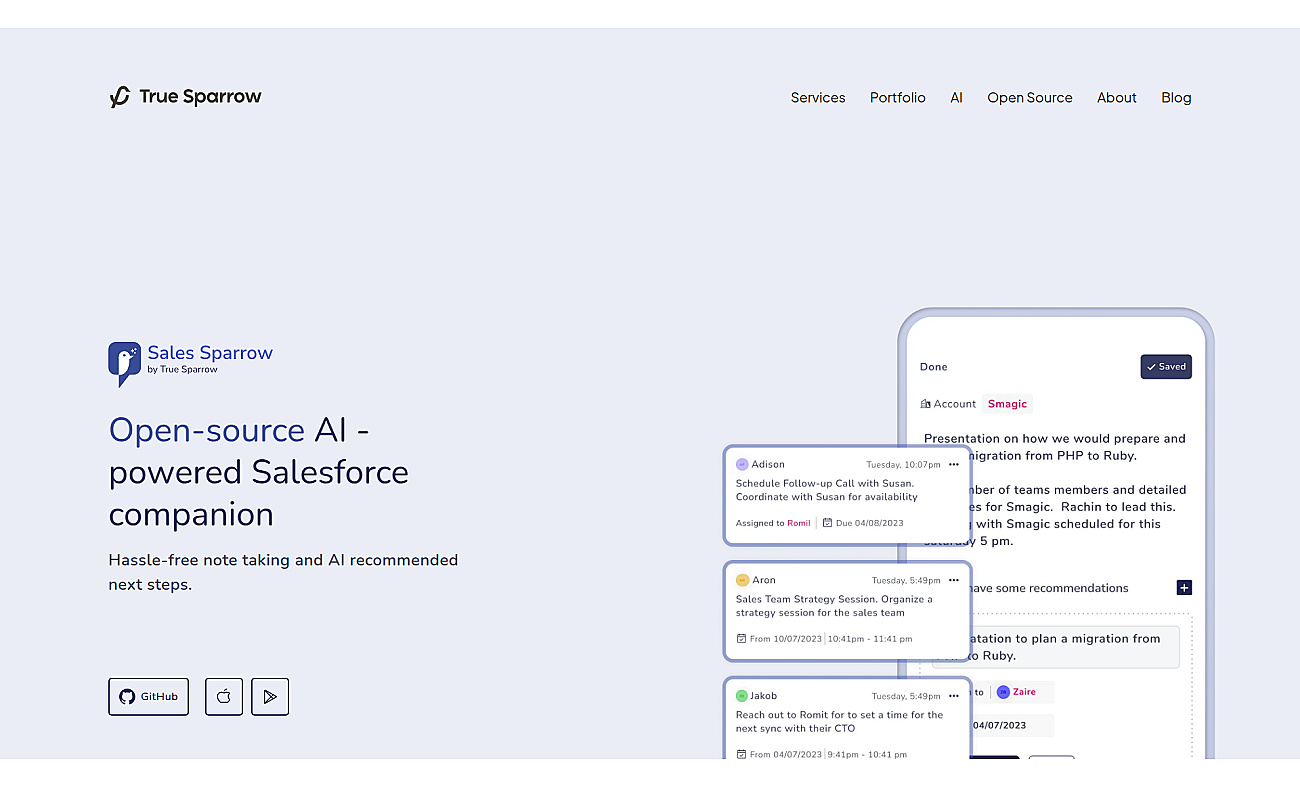 Sales Sparrow screenshot