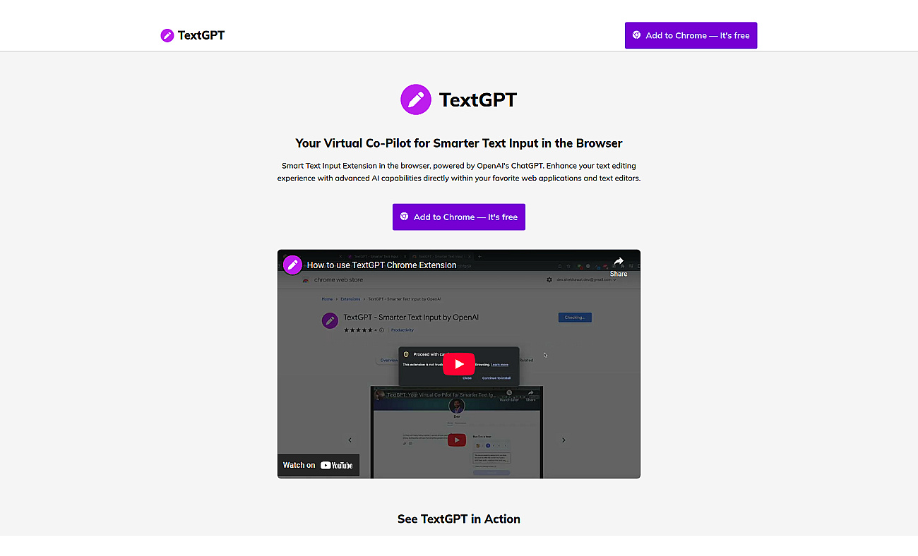 TextGPT.app screenshot