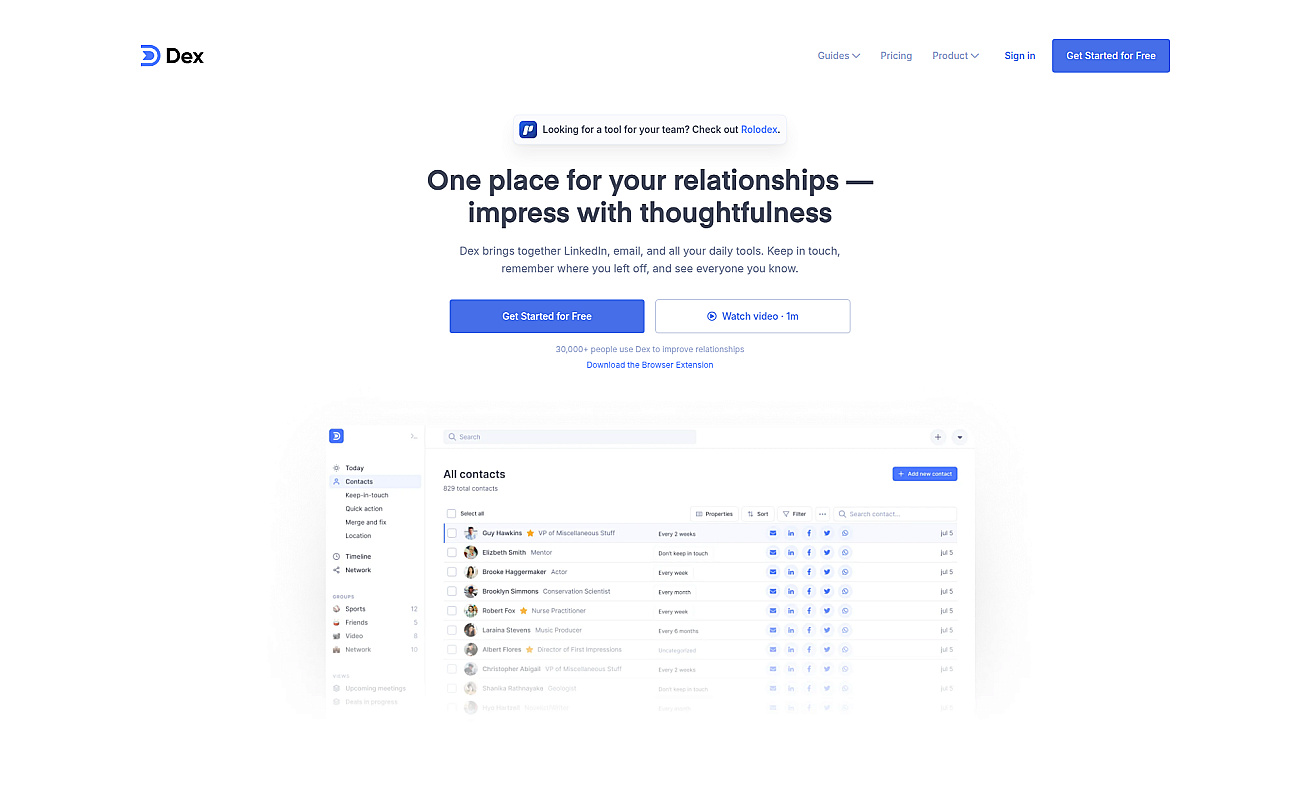 Dex screenshot