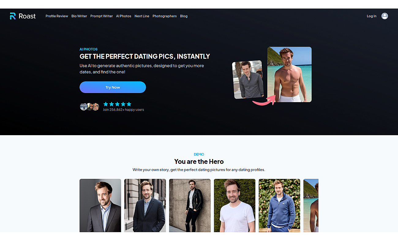 AI Dating Photos - ROAST screenshot