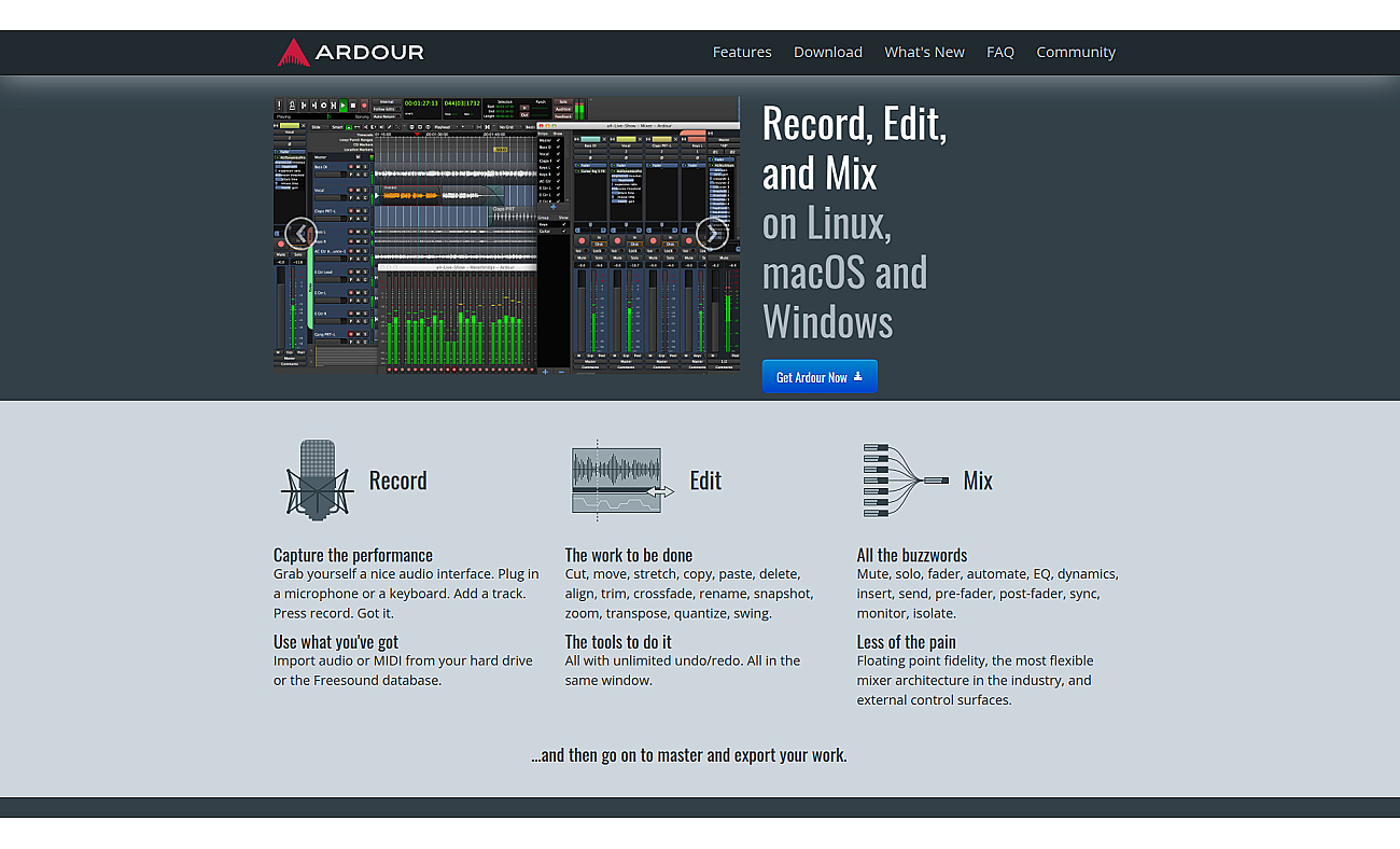 Ardour screenshot