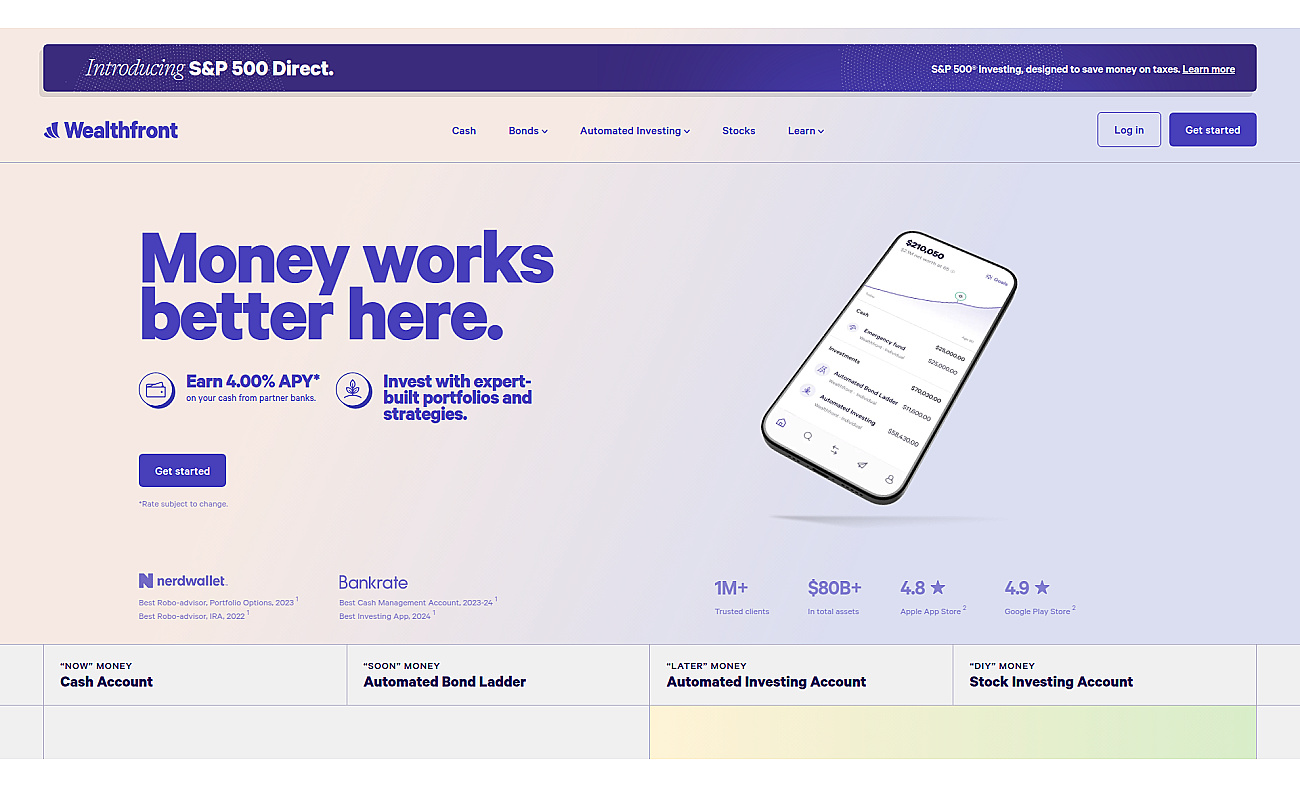Wealthfront screenshot