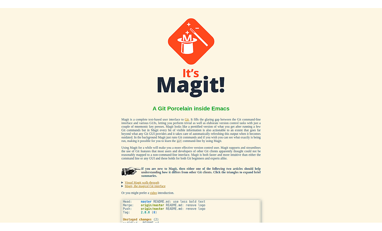 Magit screenshot