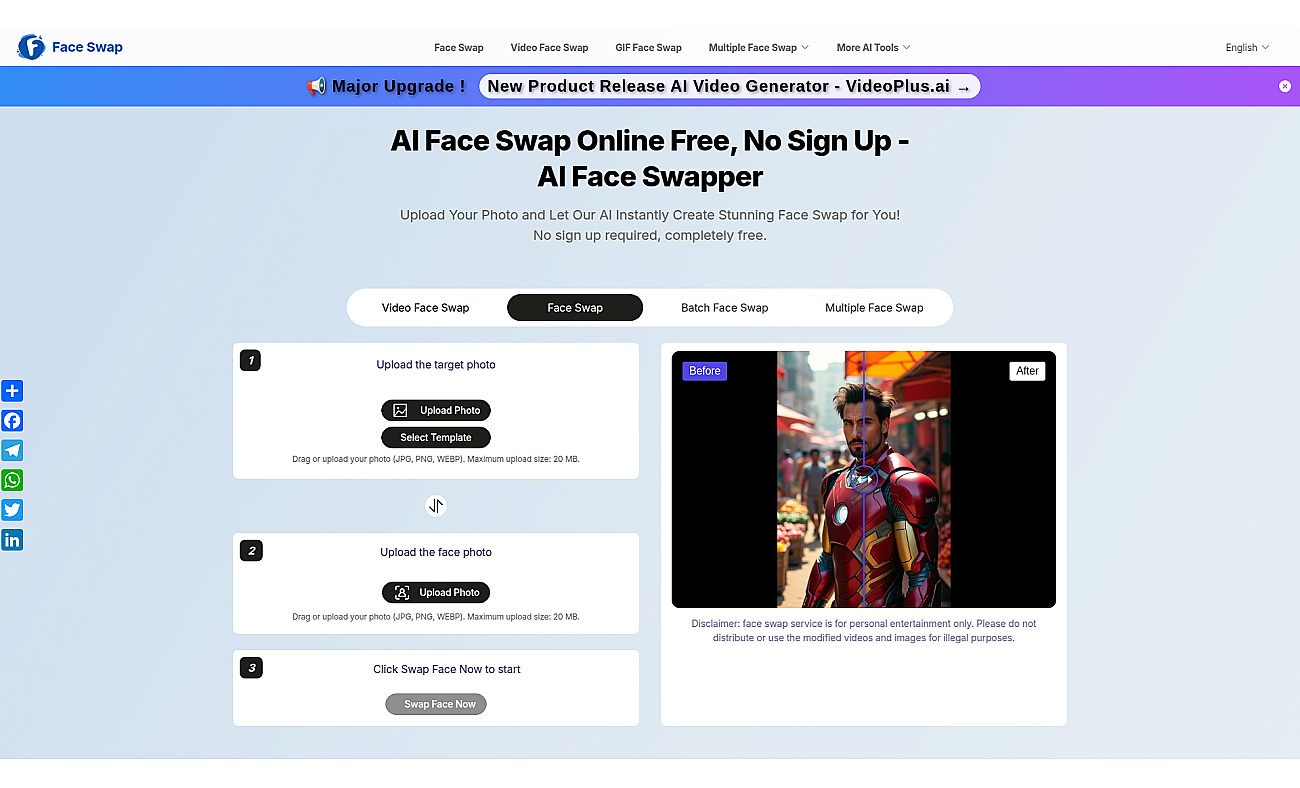 AI Face Swapper screenshot
