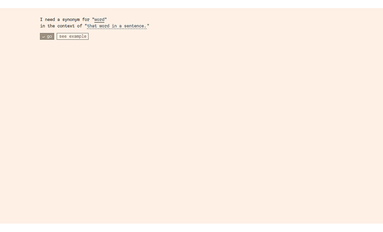 Better Synonyms screenshot