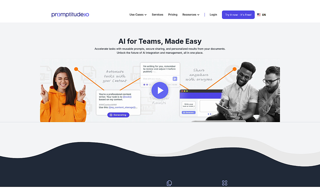Promptitude.io screenshot