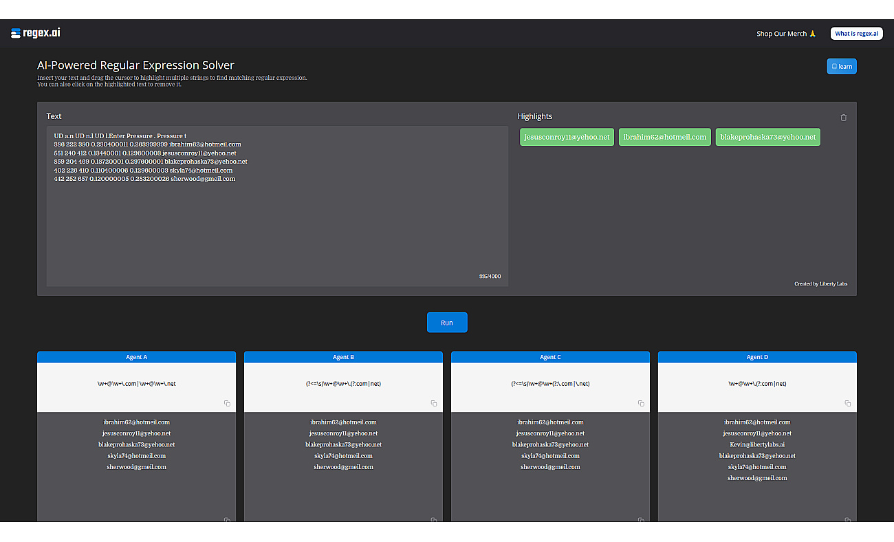 Regex screenshot