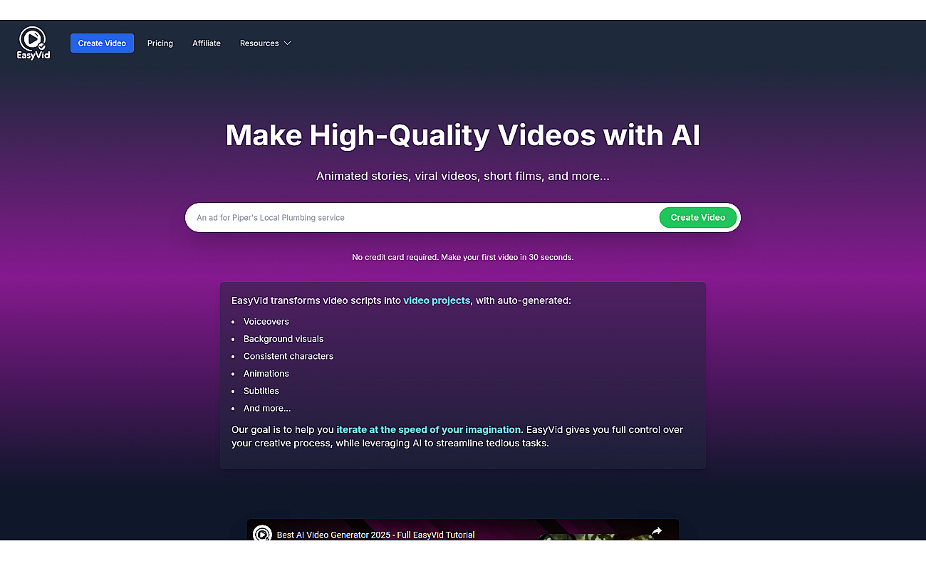 EasyVid screenshot