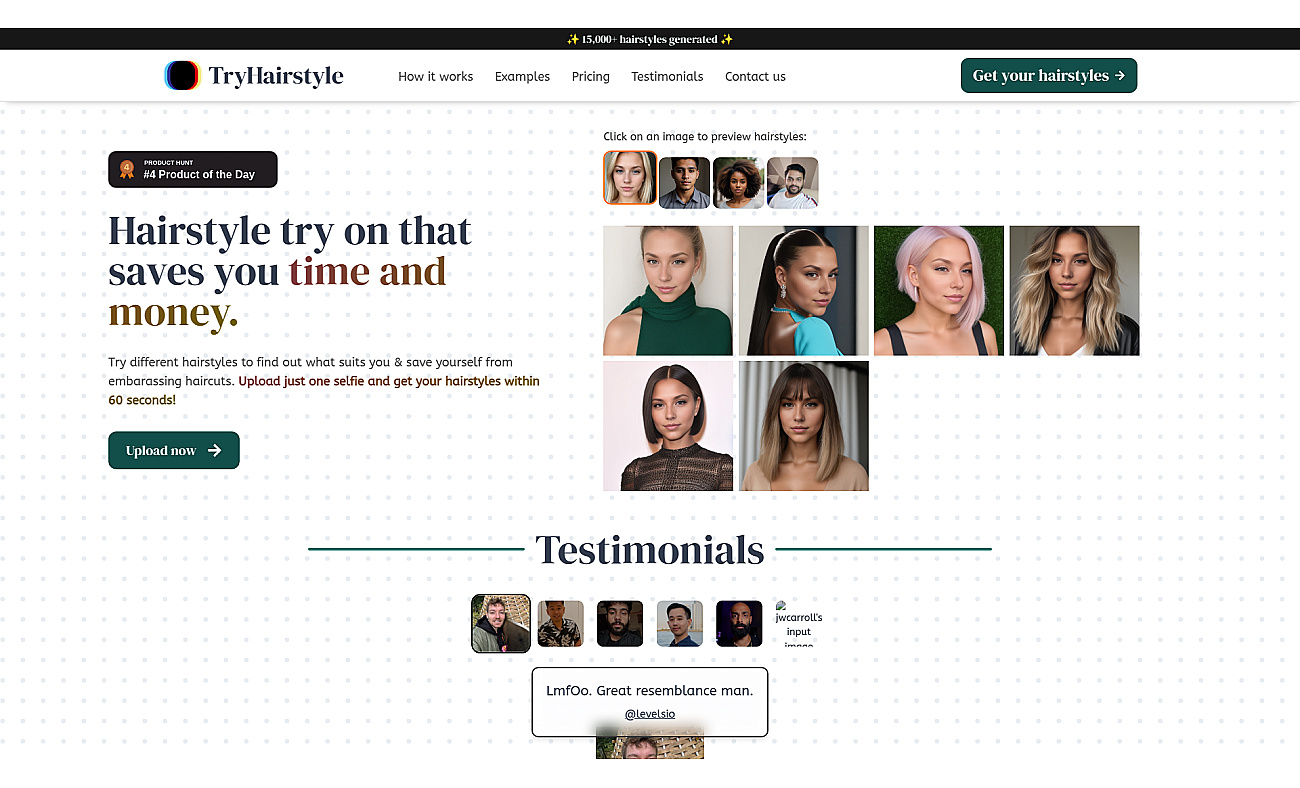 TryHairstyle screenshot