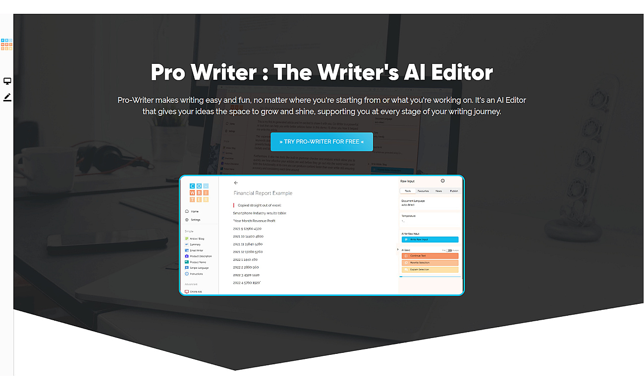 Pro-Writer screenshot
