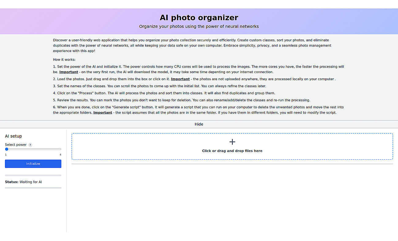 AI Photo Sorter screenshot