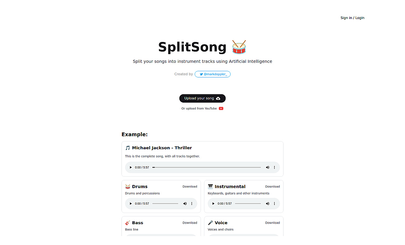 SplitSong screenshot