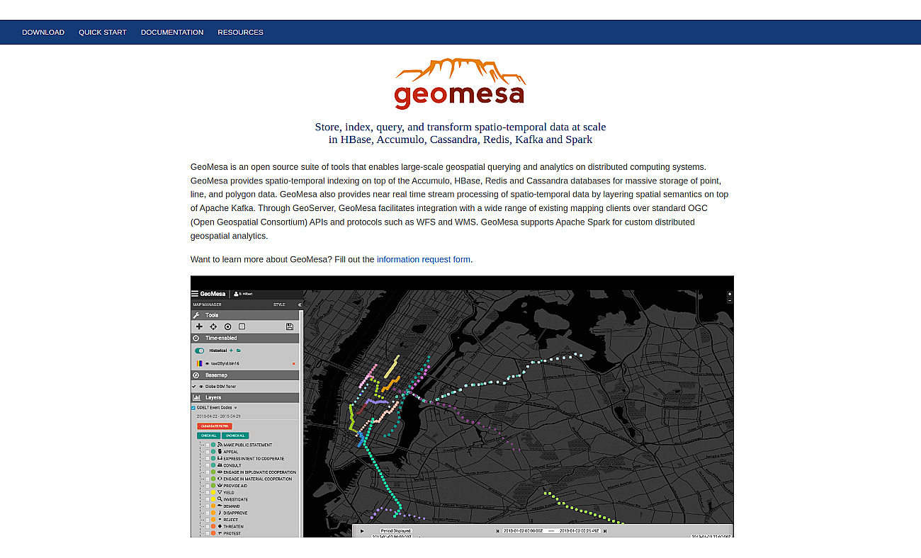 GeoMesa screenshot