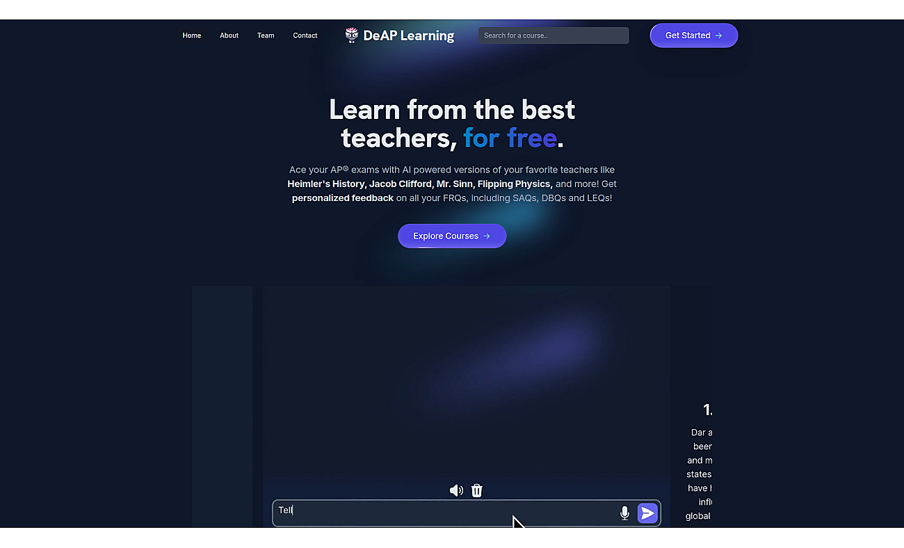DeAP Learning Labs screenshot