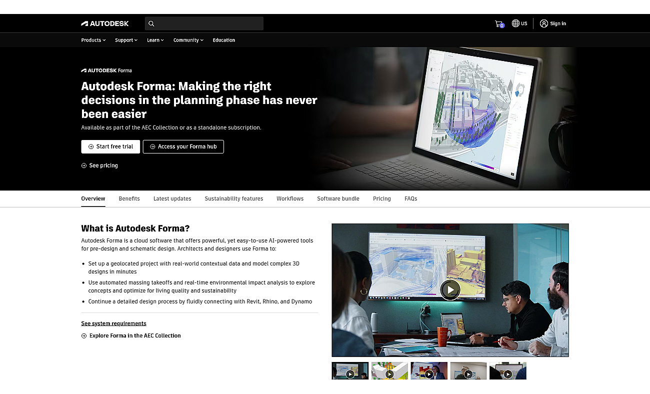Autodesk Forma screenshot