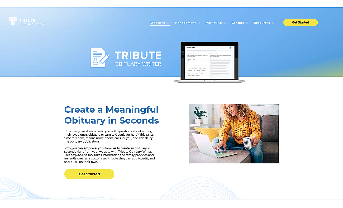 Tributetech screenshot
