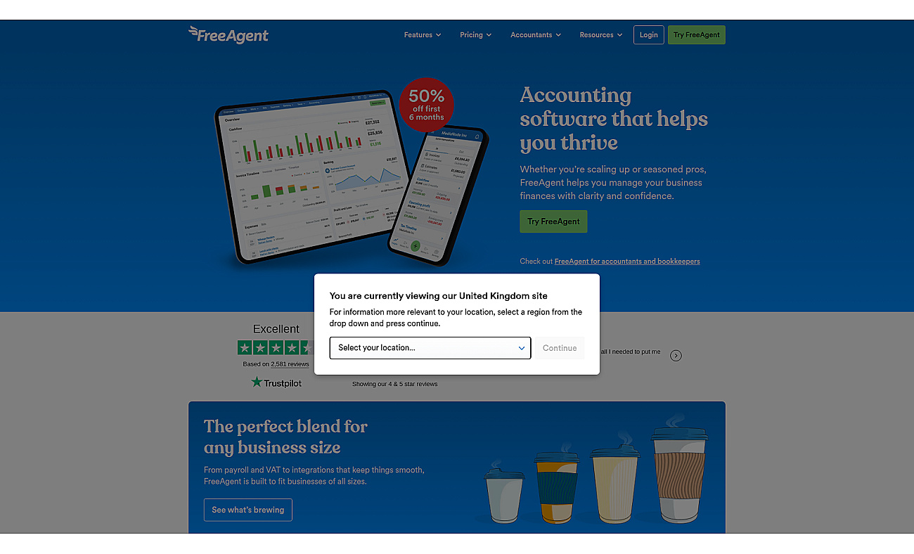 FreeAgent screenshot