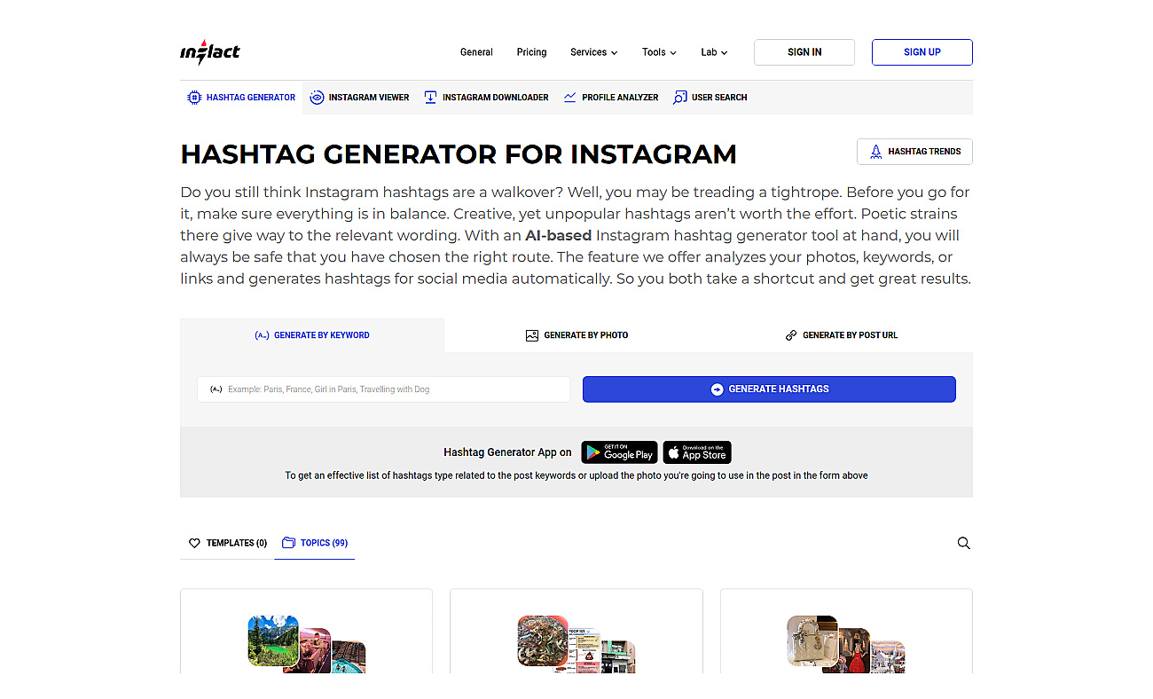 INFLACT screenshot