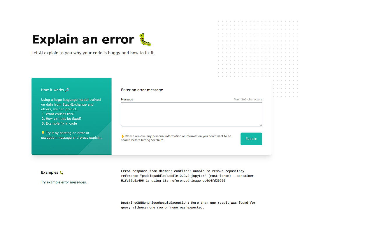 Whybug screenshot