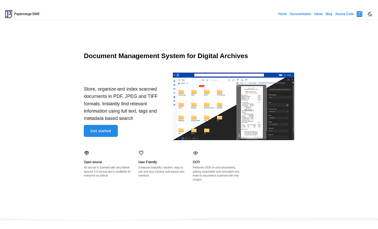 papermerge.com screenshot