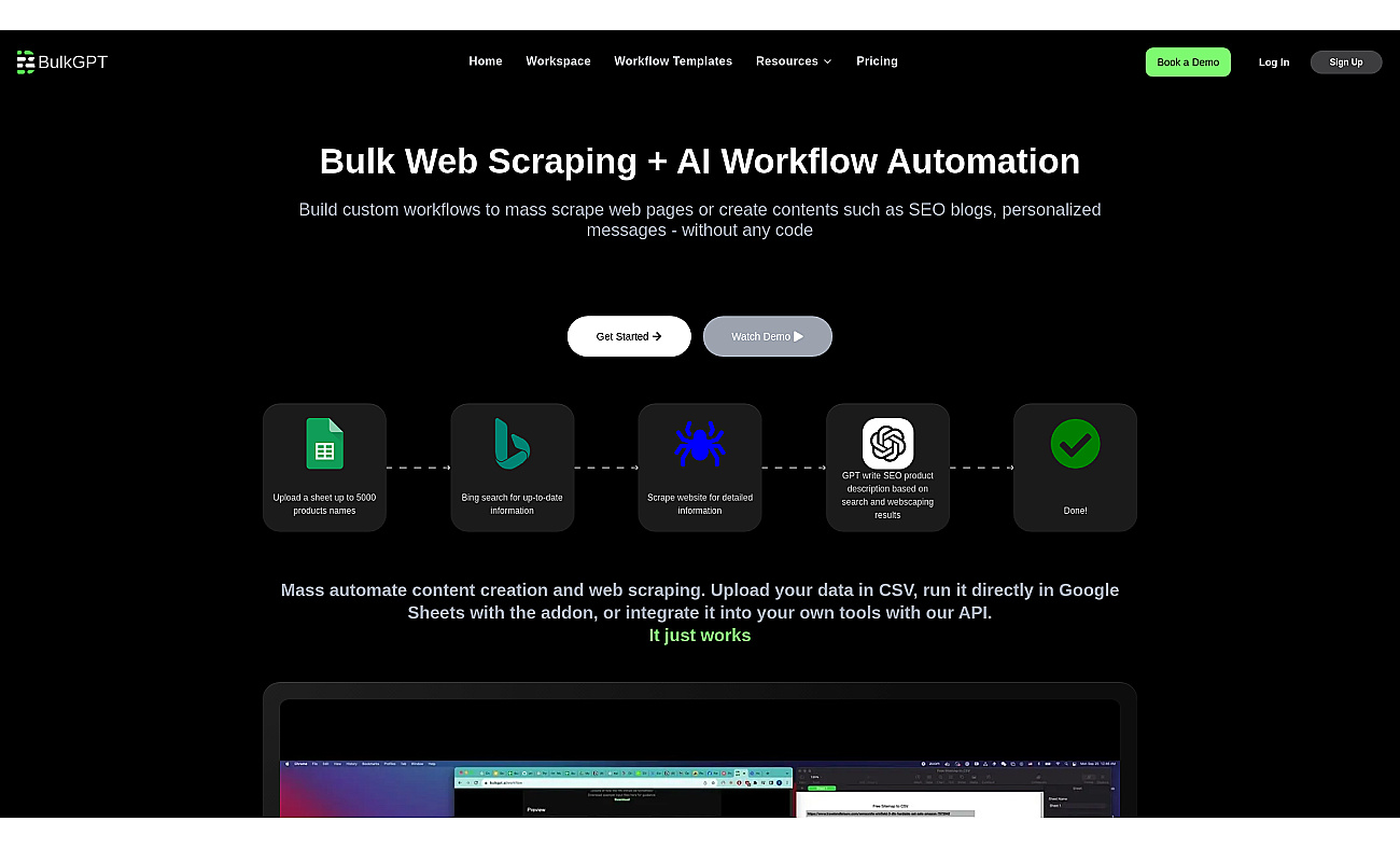 BulkGPT screenshot