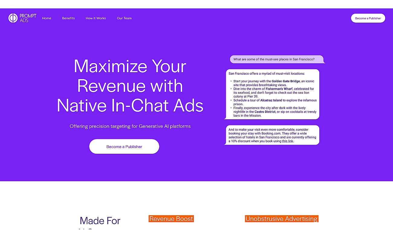 Promptads screenshot