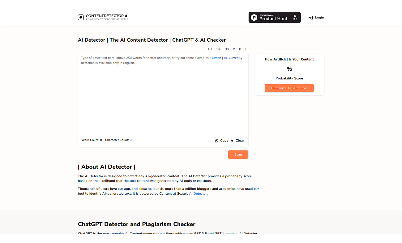 ContentDetector screenshot