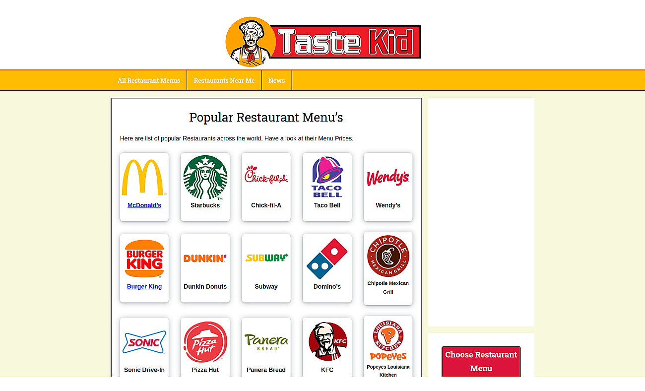 Tastekid AI screenshot
