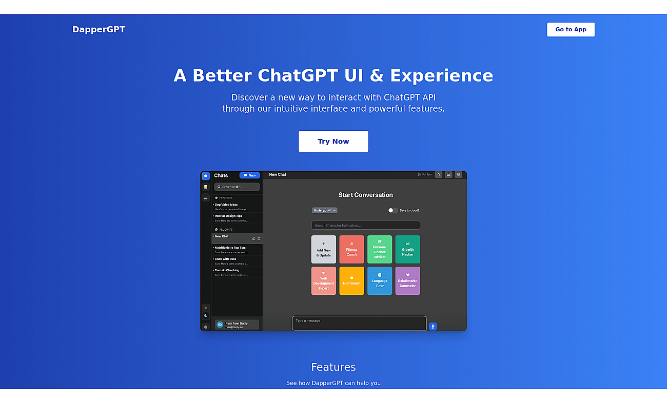 DapperGPT screenshot