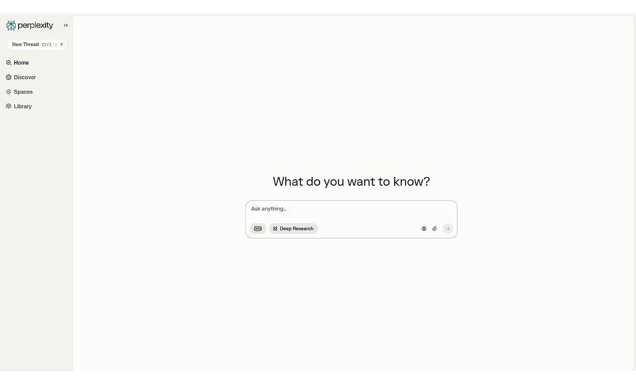 Perplexity screenshot