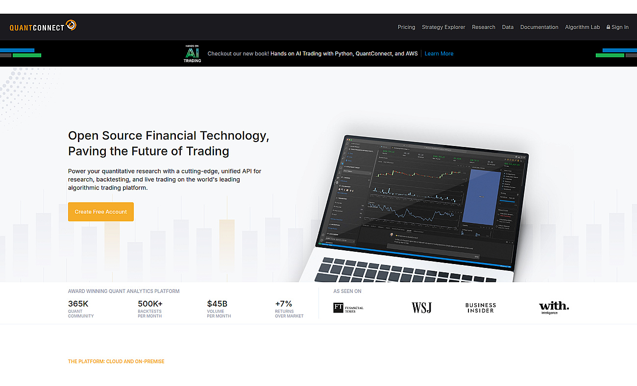QuantConnect screenshot