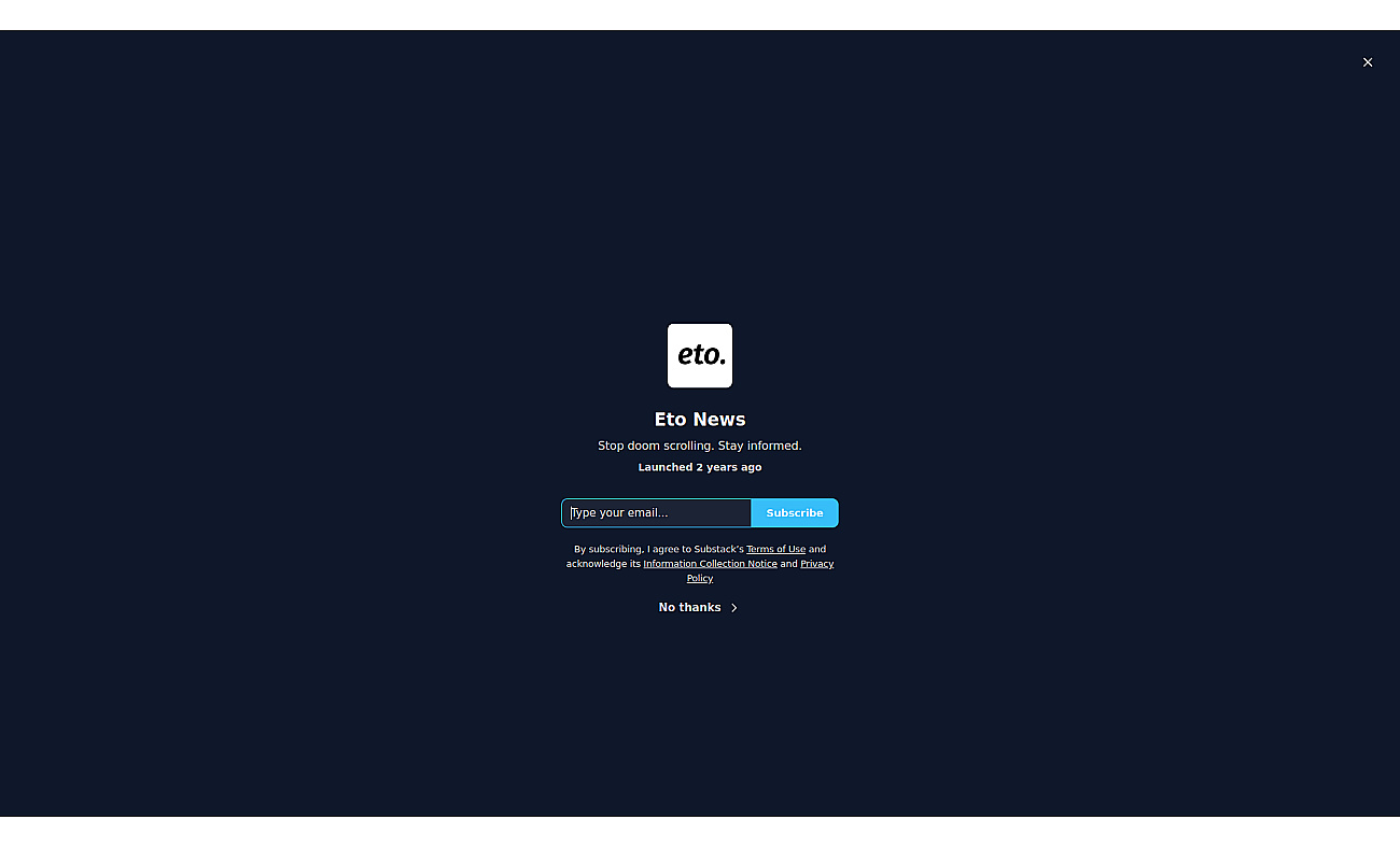 Eto news screenshot