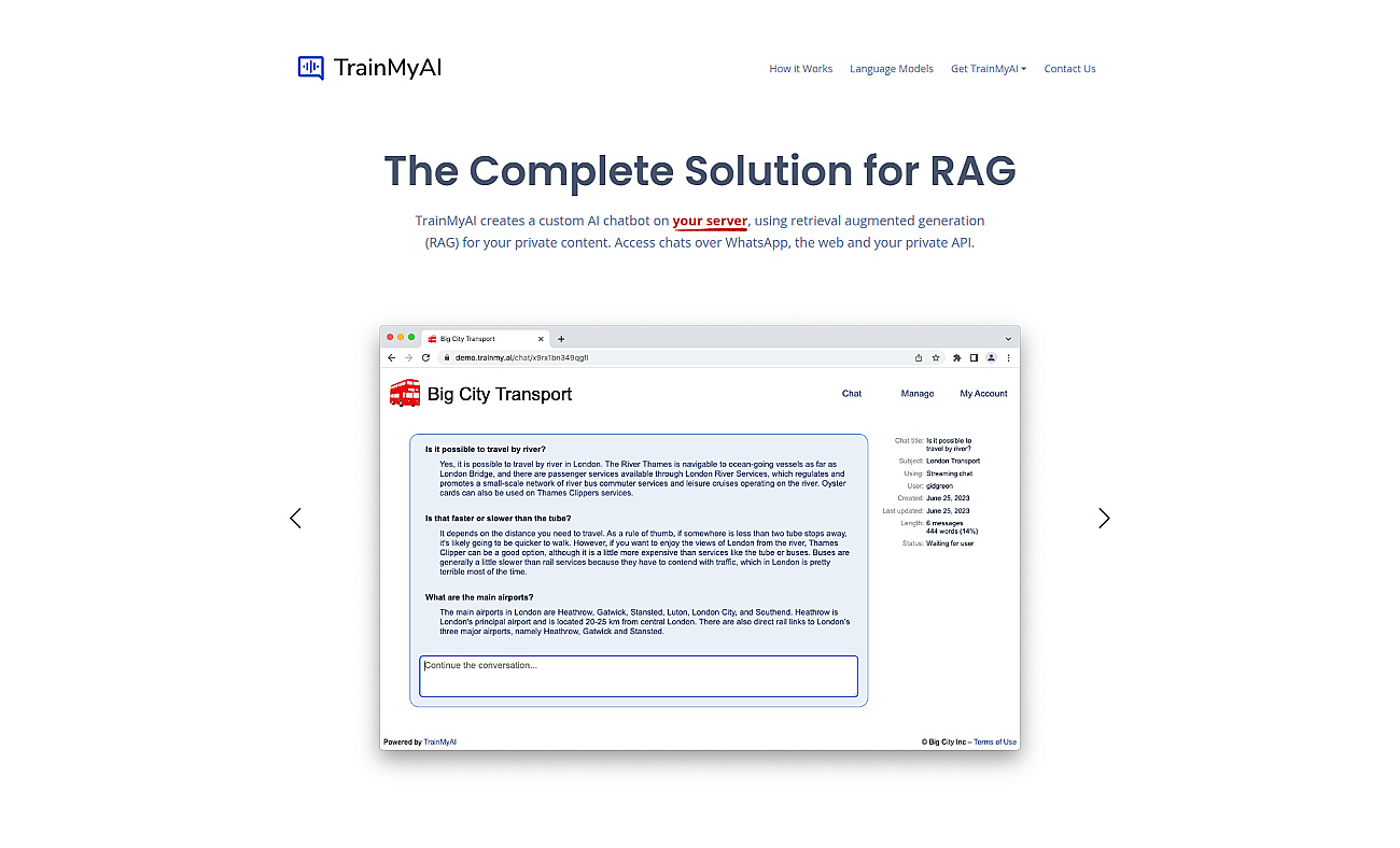 TrainMyAI screenshot