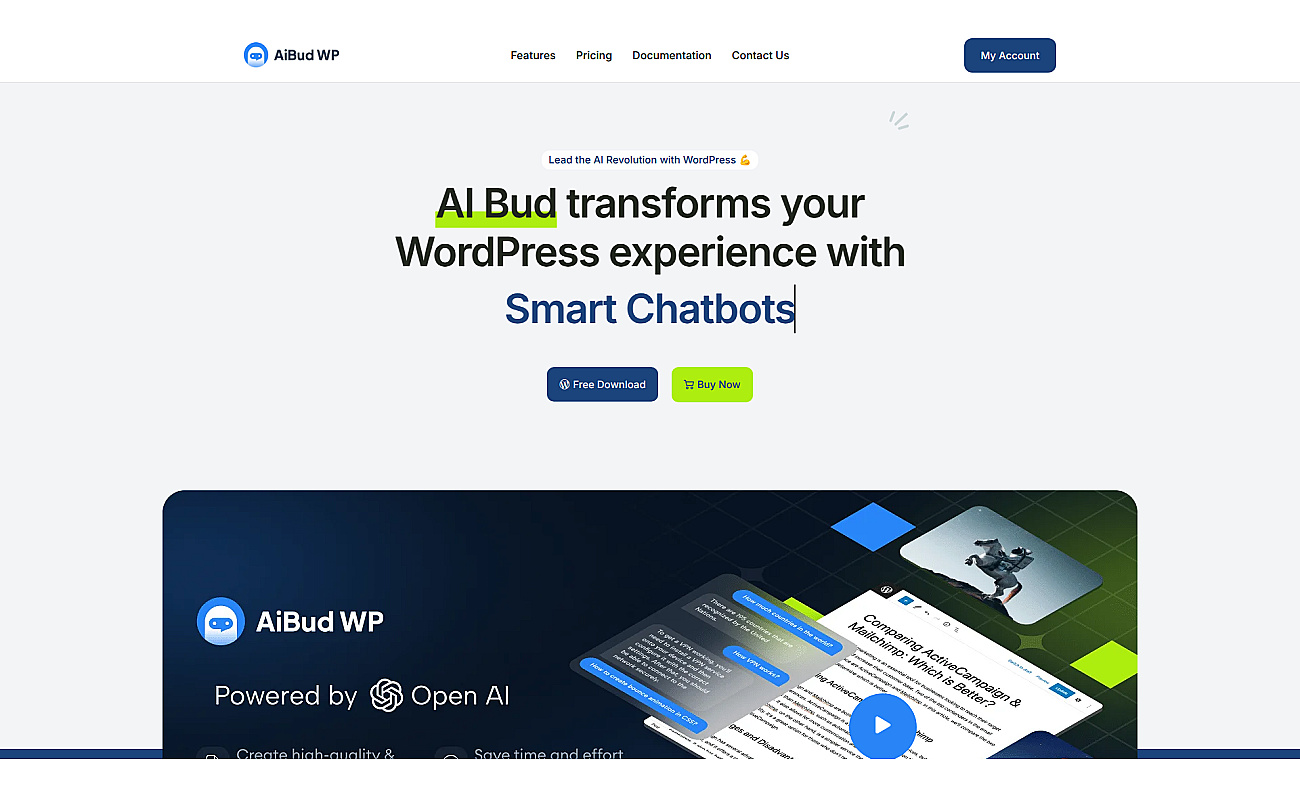 Ai Bud WP screenshot