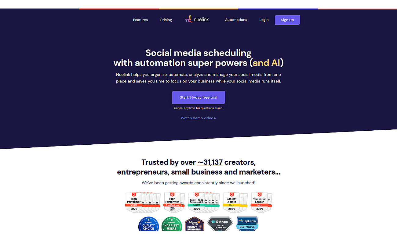 Nuelink screenshot