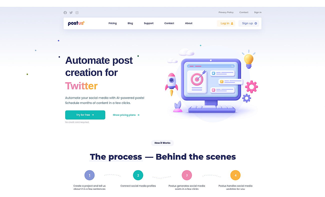 Postus screenshot