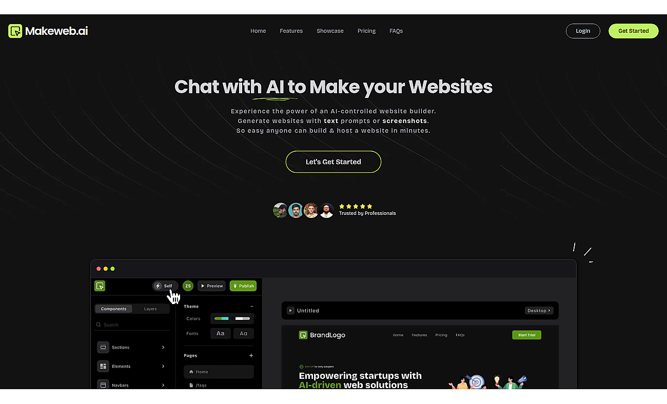 Makeweb.ai screenshot