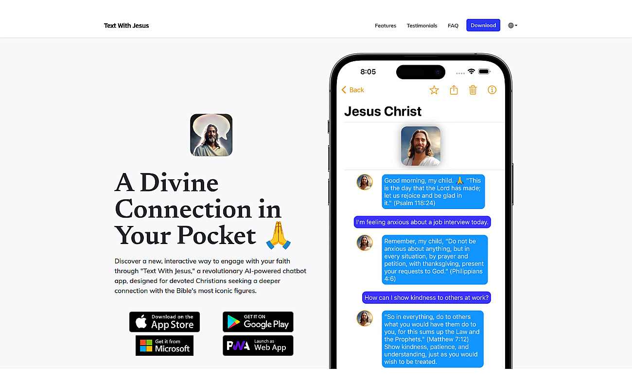 TextwithJesus screenshot