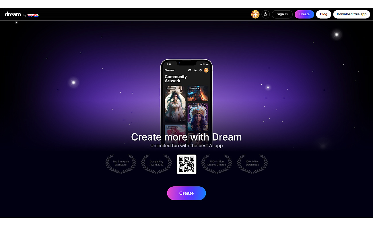 Wombo screenshot