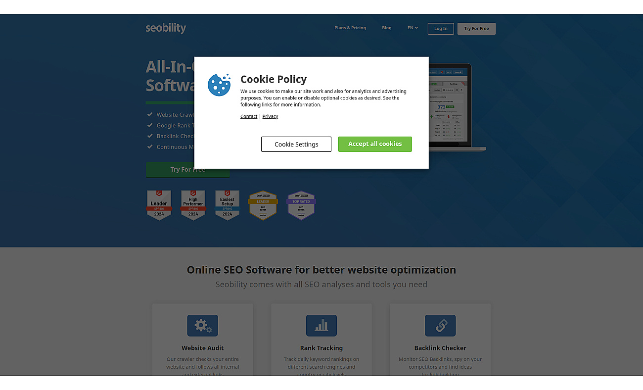Seobility screenshot