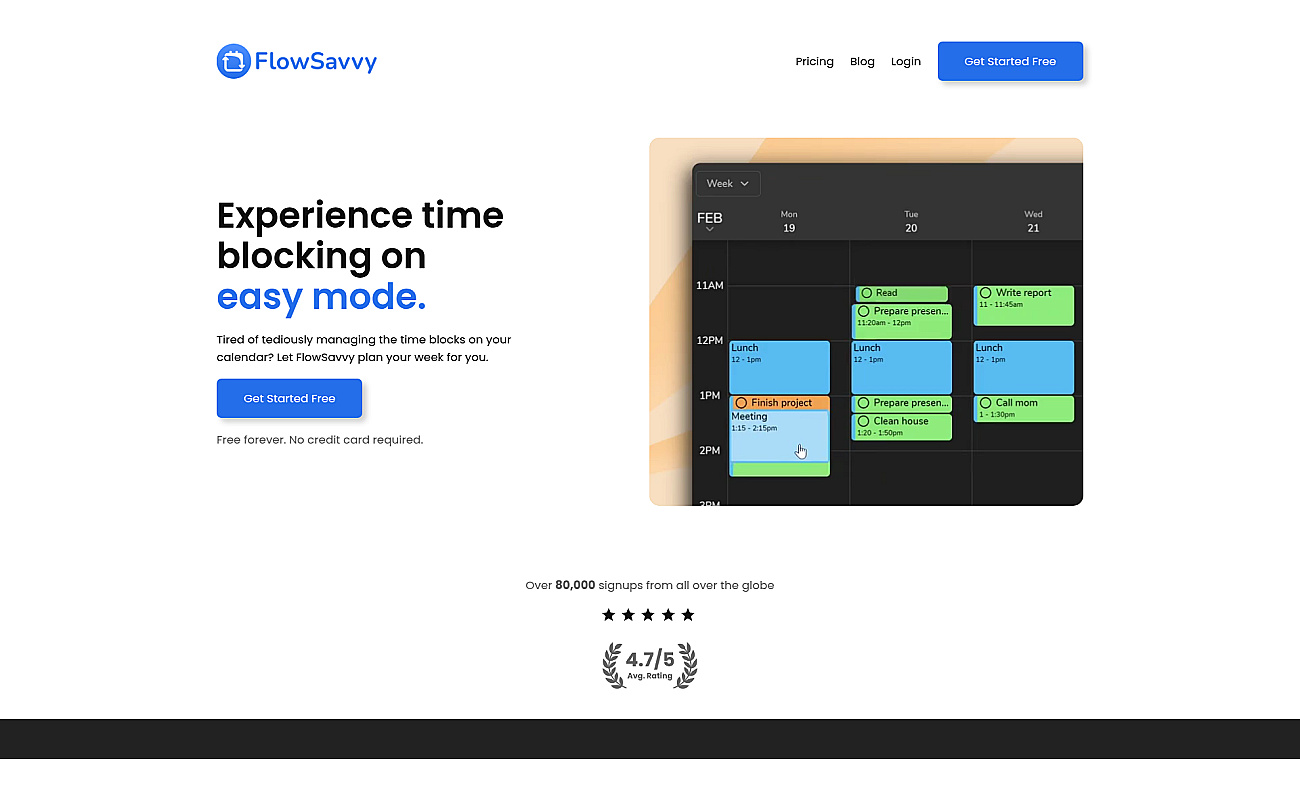 FlowSavvy screenshot