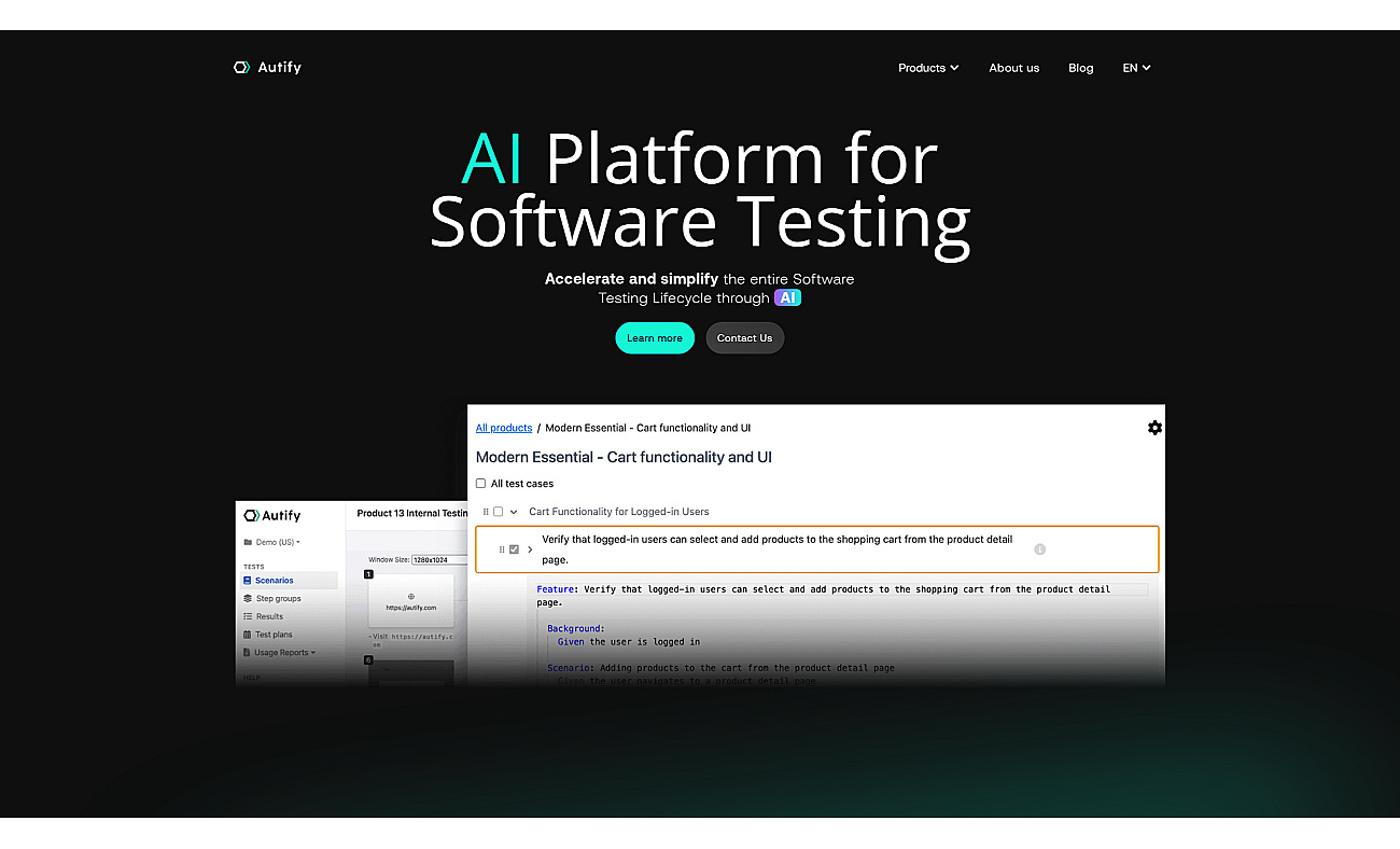 autify.com screenshot