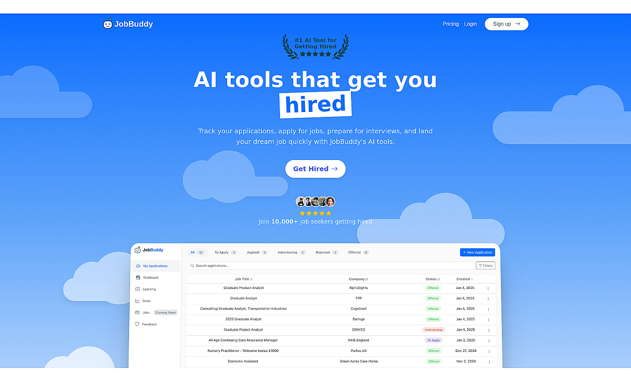 JobBuddy screenshot