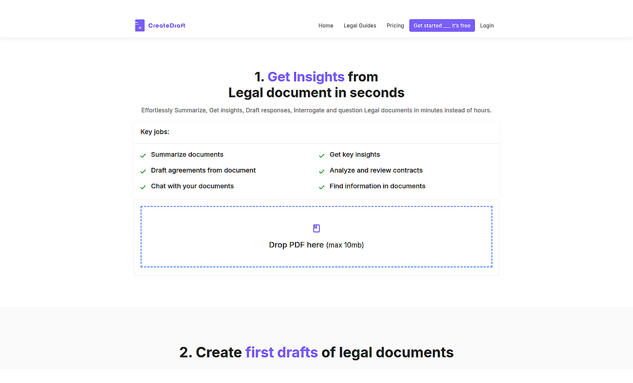 CreateDraft screenshot