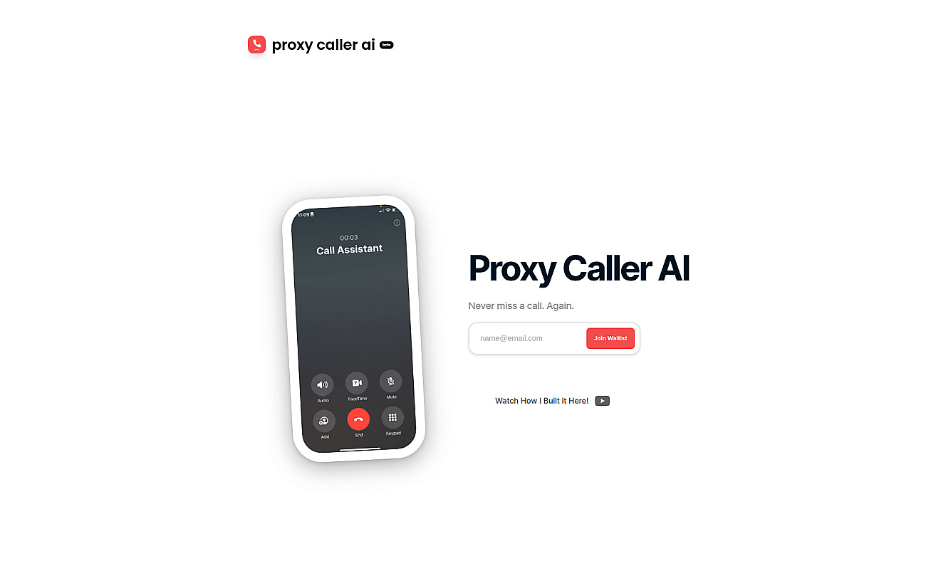 Proxy Caller AI screenshot